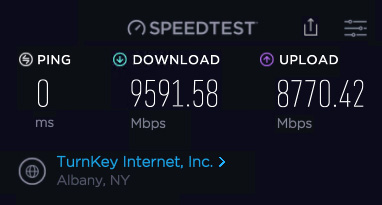 10Gbps Speed Test